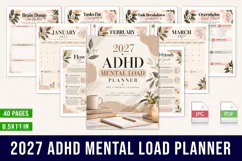 2027 ADHD Mental Load Planner Product Image 1