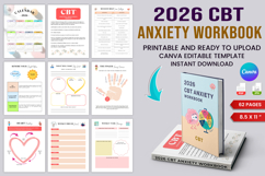 2026 CBT Anxiety Workbook Product Image 1