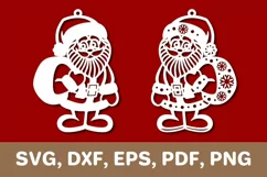Santa svg, Santa Claus svg, Santa dxf, Cricut, Silhouette Product Image 1