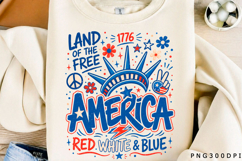 Red White Blue America PNG Product Image 1