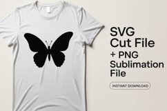 4x Butterfly Designs Silhouette Celestial Profile SVG Files Product Image 2