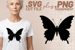 4x Butterfly Designs Crescent Moon Heart SVG Cut Files Product Image 2