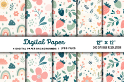 Digital Paper Backgrounds JPG Product Image 1