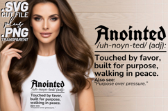 4x Anointed Saved Blessed Faithful SVG Cut Files Shirt Product Image 2