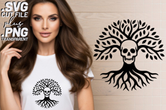 4x Tree Of Life Skull Raven Heart Leaves SVG Cut Files Shirt Product Image 2