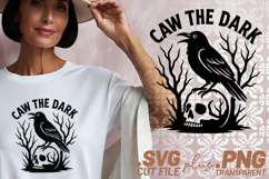 4x Caw The Dark Caw Or Never Caw Yeah SVG Cut Files Shirt Product Image 2