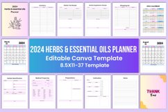 2024 Herbs &amp; essential oils Planner Product Image 1