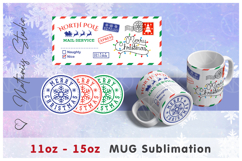 Funny Christmas Santa&#039;s Mail Design - 11oz-15oz Bottom Mug. Product Image 1