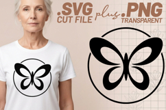 4x Butterfly Designs Circle Ornate Minimalist SVGs Cut Files Product Image 2