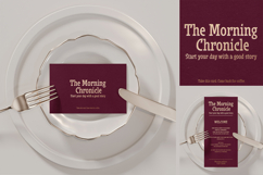 Restaurant Foil Stamped Card Mockup Product Image 1
