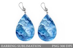 Abstract Earring Sublimation. Abstraction Sublimation Product Image 1