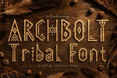 Archbolt : A Tribal Font for Rustic, Native-Inspired Designs Product Image 2
