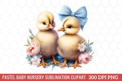 Pastel Baby Nursery Sublimation Clipart Bundle Product Image 2