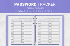 Alphabetical Password Tracker Product Image 1