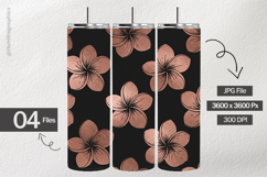 Metallic Plumeria Digital Papers - 04 Variations Product Image 2