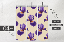 Iris Bloom Digital Papers - 04 Variations Product Image 2