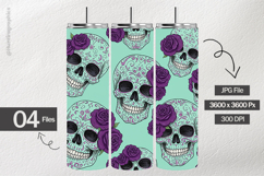 Gothic Skull Digital Papers - 04 Variations Product Image 2