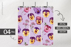 Pansy Bloom Digital Papers - 04 Variations Product Image 2