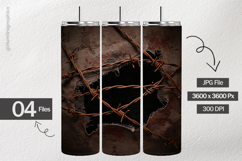 Barbed Wire Digital Papers - 04 Variations Product Image 2