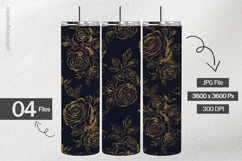 Gold Rose Digital Papers - 04 Variations Product Image 2