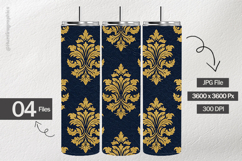 Gold Damask Digital Papers - 04 Variations Product Image 2