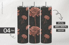 Metallic Zinnia Digital Papers - 04 Variations Product Image 2
