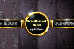 Weathered wall Digital Papers - 04 Variations Product Image 1