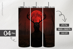 Creepy Demon Digital Papers - 04 Variations Product Image 2