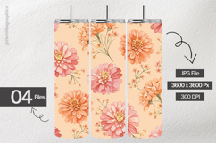 Watercolor Waxflower Digital Papers - 04 Variations Product Image 2