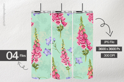 Foxglove Spikes Digital Papers - 04 Variations Product Image 2