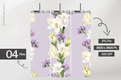 Watercolor Lavender Digital Papers - 04 Variations Product Image 2