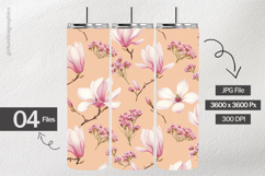 Magnolia Flowers Digital Papers - 04 Variations Product Image 2