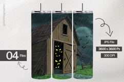 Haunted Barn Digital Papers - 04 Variations Product Image 2