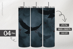 Shadowy Hawks Digital Papers - 04 Variations Product Image 2