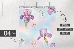 Iris Head Digital Papers - 04 Variations Product Image 2