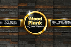 Wood Plank Digital Papers - 04 Variations Product Image 1