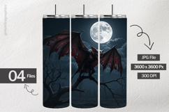 Monster Bat Digital Papers - 04 Variations Product Image 2