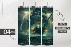 Ghost Ship Digital Papers - 04 Variations Product Image 2