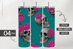 Rose Skull Digital Papers - 04 Variation Product Image 2