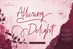 Alluring Delight Font | Feminine Elegant Swash Luxury Script Product Image 1