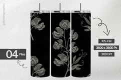 Silver Sweetpea Digital Papers - 04 Variations Product Image 2
