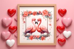 Valentine Animal On Swings Clipart Bundle Product Image 3