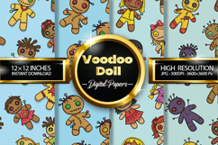 Voodoo doll Digital Papers - 04 Variations Product Image 1