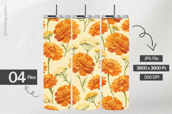 Watercolor Marigold Digital Papers - 04 Variations Product Image 2