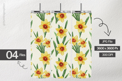 Narcissus Flower Digital Papers - 04 Variations Product Image 2