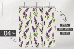 Lavender Flower Digital Papers - 04 Variations Product Image 2