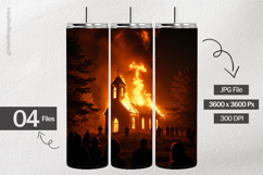 Burning Chapel Digital Papers - 04 Variations Product Image 2
