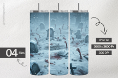 Scary Graveyard Digital Papers - 04 Variation Product Image 2