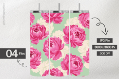 Pink Peonies Digital Papers - 04 Variations Product Image 2