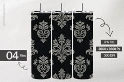 Silver Damask Digital Papers - 04 Variations Product Image 2